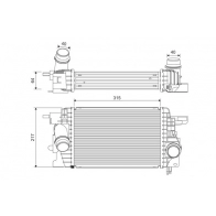 Интеркулер VALEO 822912 XTOK4Y 8 Opel Meriva (B) 2 Минивэн 1.3 CDTI (75) 75 л.с. 2010 – 2013