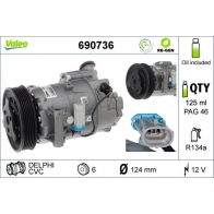 Компрессор кондиционера VALEO RCYQ CF 690736 1440163864