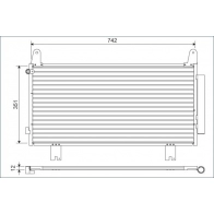 Радиатор кондиционера VALEO Honda CR-V 5 (RW, RT) 2016 – 2020 X6 SAC 822634