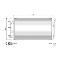 Радиатор кондиционера VALEO 822646 Nissan Leaf A 5EJB