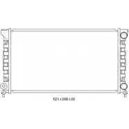 Радиатор охлаждения двигателя ORDONEZ 2065119 C V3CCH9 Seat Toledo (1L) 1 1991 – 1998 GTOLC6