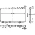 Радиатор охлаждения двигателя ORDONEZ X 3LQCO 2669TV Nissan Primera (P10) 1 Седан 2.0 16V 116 л.с. 1990 – 1996 2066038