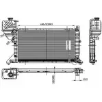 Радиатор охлаждения двигателя ORDONEZ HI0G5 2066039 SODFNU B Mercedes Sprinter (901, 902) 1 Кабина с шасси