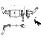 Интеркулер ORDONEZ Opel Astra (G) 2 Седан 1.7 DTI 16V (F69) 75 л.с. 2000 – 2005 2066540 7WG ZLJQ V9FVOR