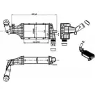 Интеркулер ORDONEZ 2066541 8WZHAR 5A 4OXC Opel Astra (G) 2 Седан 2.2 DTI (F69) 125 л.с. 2002 – 2005