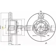 Тормозной диск BREMSI ZYGJ5Z DB0283V 1274812597 1Z SGES