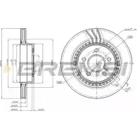 Тормозной диск BREMSI 1274828369 QUQHT ZB4XK N3 DBB700V