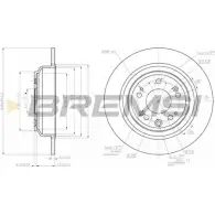 Тормозной диск BREMSI B50233 1274829057 P2 0DYV DBB778S
