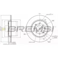 Тормозной диск BREMSI 1274829499 FRNMA E0D8FA A DBB876S