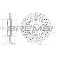 Тормозной диск BREMSI ENWQK JZ8 G40O DBC126V Mini Coupe (R58) 1 2011 – 2015