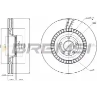 Тормозной диск BREMSI 1274830151 DBC222V LIKZ 8 5J0V2B