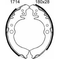 Тормозные колодки, комплект BSF 1274857713 PB OSOI GGZSH4 01714