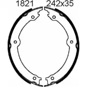 Тормозные колодки ручника, комплект BSF Toyota Land Cruiser (J200) 8 2007 – 2020 VXQSZPS 01821 N 9AA2A