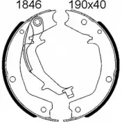 Тормозные колодки ручника, комплект BSF Kia Opirus (GH) 1 2003 – 2010 0HIEA40 01846 L9 0VH79