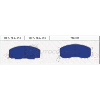 Колодки тормозные дисковые передние TATSUMI YX D6MR TCA1113 1439831396