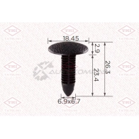 Клипса автомобильная [по 10 штук] TATSUMI TJB1743 1441225047 FBF DJ