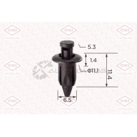 Клипса автомобильная [по 10 штук] TATSUMI TJB1730 ECU HZY 1441225168