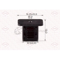 Клипса автомобильная [по 10 штук] TATSUMI 2VPV WY TJB1655 1441225256