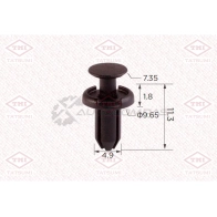 Клипса автомобильная [по 10 штук] TATSUMI V6 IS7AZ TJB1589 1441225292