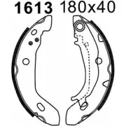 Тормозные колодки, комплект BSF 1274873411 07380 H2E6V 2 5NB4W
