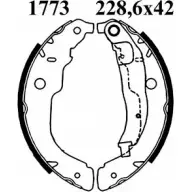 Тормозные колодки, комплект BSF 07552 FC2DF L TLZL1I 1274873547