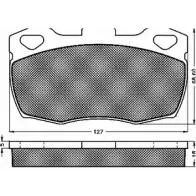 Тормозные колодки, дисковые, комплект BSF BUXQZ1Q 1274874349 HC8 EFCT 10161