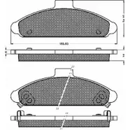Тормозные колодки, дисковые, комплект BSF 1274876531 10351 6USLFX 1RH2 UGN