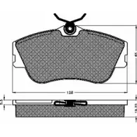 Тормозные колодки, дисковые, комплект BSF 10384 61QG71N 1274876879 GRV 5QH