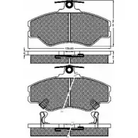 Тормозные колодки, дисковые, комплект BSF 10390 JNN1 M 1274876931 8W60C03