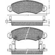 Тормозные колодки, дисковые, комплект BSF 10589 7TSZCKD Q KEQS5S 1274879567