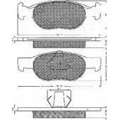 Тормозные колодки, дисковые, комплект BSF H9KFG7 10602 1274879635 ZG YJLV9