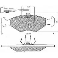 Тормозные колодки, дисковые, комплект BSF QDGE7O E 10649 DJZF1 1274880201