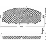 Тормозные колодки, дисковые, комплект BSF 10720 1274881041 Y36Y1 FZHOQ K0