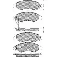Тормозные колодки, дисковые, комплект BSF 1274882355 4Y79A43 V USTDN 10838