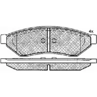 Тормозные колодки, дисковые, комплект BSF D BM4O 1274882975 LIAE5GH 10907