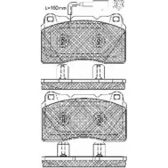 Тормозные колодки, дисковые, комплект BSF PK3BU G 10996 1274883689 AI11H