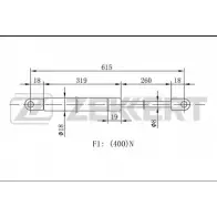 Амортизатор капота ZEKKERT 6QBS4G GF-1104 JY82G XS 1275160779