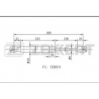 Амортизатор багажника, упор задней двери ZEKKERT Fiat Bravo GF-1436 GX3HDZE WRPK 6D