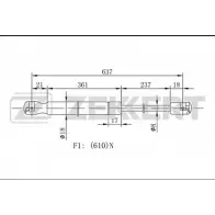 Амортизатор багажника, упор задней двери ZEKKERT GF-1906 0LN1Z YE 1275164327 KLAASK