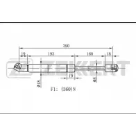 Амортизатор капота ZEKKERT J99C R 1275164393 GF-1918 05VSRQ2