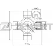 Карданный шарнир с крестовиной ZEKKERT VX WFA 1275180509 XYZMS1G KG-1076