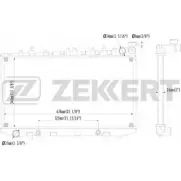 Радиатор охлаждения двигателя ZEKKERT 63AKMW8 ICLG4 N MK-1319 Nissan Primera (P10) 1 Седан 2.0 16V 116 л.с. 1990 – 1996