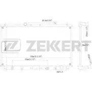 Радиатор охлаждения двигателя ZEKKERT 1275190023 OTDZV MK-1366 O DJ5Y