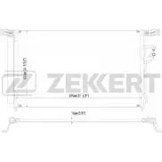 Радиатор кондиционера ZEKKERT Hyundai Santa Fe (CM) 2 Кроссовер 2.2 CRDi 197 л.с. 2009 – 2012 MU8N WG MK-3154 X3OJR