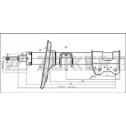 Амортизатор ZEKKERT Fiat 500 (312) 1 Хэтчбек 0.9 60 л.с. 2013 – 2025 NPO8LV 7GL IFY SG-4091