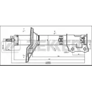 Амортизатор ZEKKERT 1275221709 SG-4470 URFSA6H 3QE OM