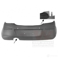 Бампер VAN WEZEL 5410909603625 Z DNRV 3750543 Opel Corsa (D) 4 Хэтчбек 1.4 (L08. L68) 100 л.с. 2009 – 2014