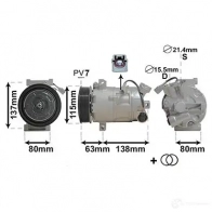 Компрессор кондиционера VAN WEZEL ATV3K0C 476301 4300K491 6 043K491 - Изображение 2