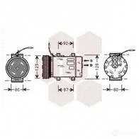 Компрессор кондиционера VAN WEZEL S801LIF 476260 4300K243 6043 K243