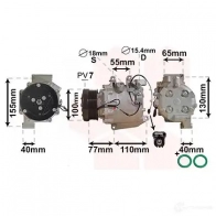 Компрессор кондиционера VAN WEZEL 467004 2500K208 OSRAZ 6025K 208 - Изображение 2